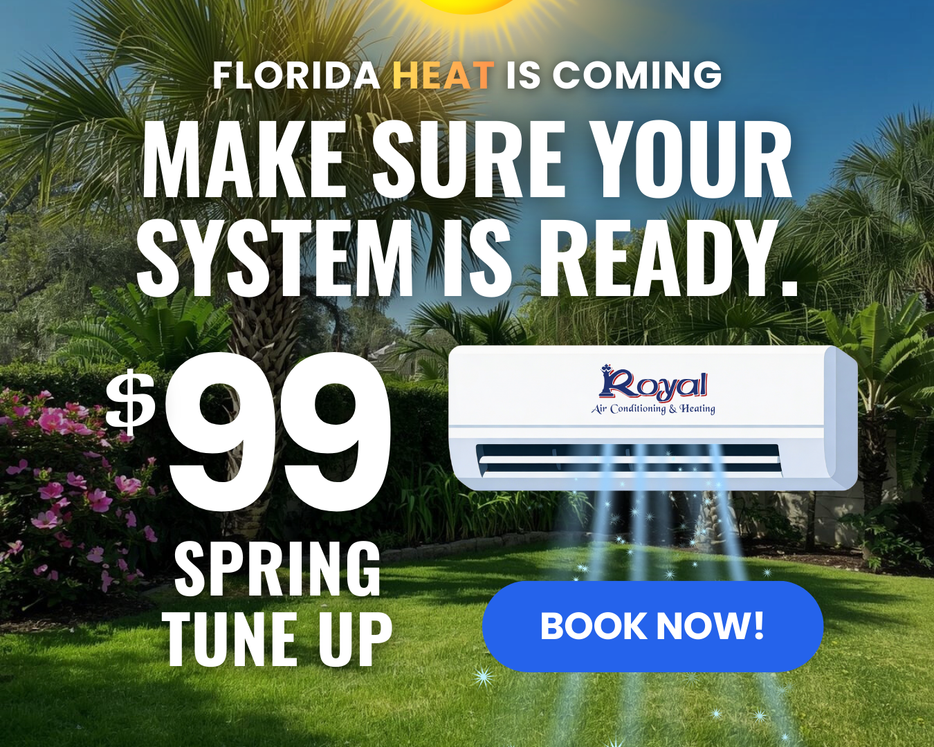 ac spring tune-up from royal conditioning only $99